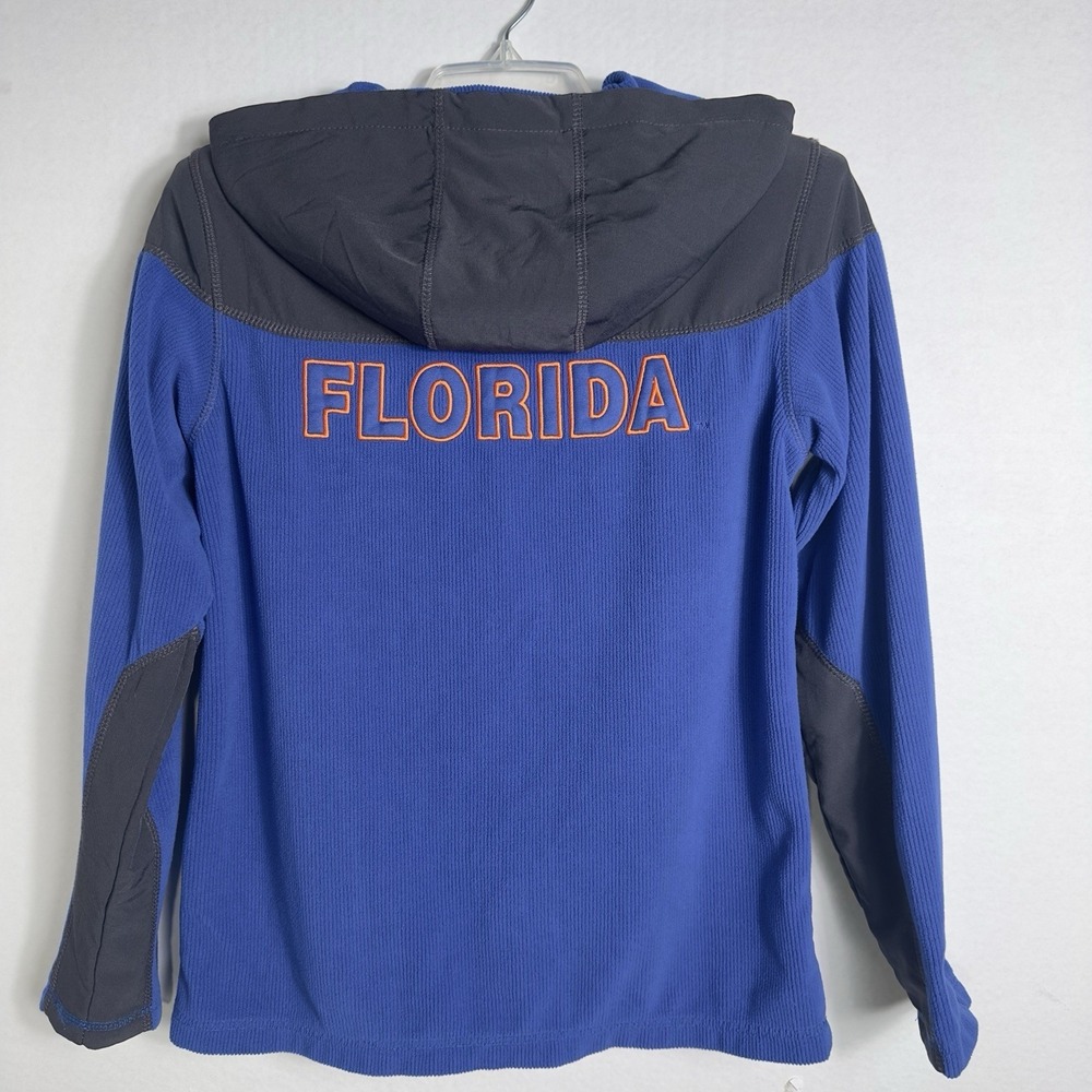 Florida Gators YOUTH M(12-14) Hooded Jacket Colosseum Full Zip Fleece Blue Black - Picture 7 of 14